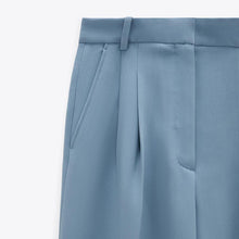 画像をギャラリービューアに読み込む, ZARA ザラワイドパンツポリエステル空色レディース2761047