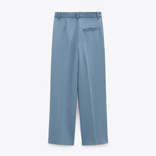 画像をギャラリービューアに読み込む, ZARA ザラワイドパンツポリエステル空色レディース2761047