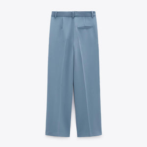 ZARA ザラワイドパンツポリエステル空色レディース2761047