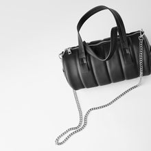 画像をギャラリービューアに読み込む, ZARA ザラ 2-IN-1キルティング仕上げバレルバッグ ブラック　6394510