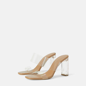 ZARA　ザラ　新品　クリアヒール付きビニールサンダル