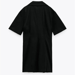 ZARA ザラストレッチ ポプリン ワンピースストレッチ ポプリン ワンピースブラックレディース7385108