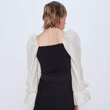 画像をギャラリービューアに読み込む, ZARA ザラ コントラスト スリーブ トップス レディース 2020SS  2142004