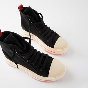 ZARA ザラ チャンキーソールレースアップハイカットスニーカー 3403510