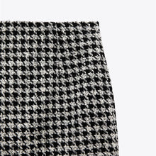 画像をギャラリービューアに読み込む, ZARA ザラストラクチャーミニスカートポリエステルホワイトブラックレディース4886065