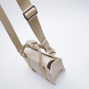 ZARA ザラ テキスト ミニキャンバストートバッグ 3色 6832810
