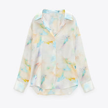 画像をギャラリービューアに読み込む, ZARA ザラフルイド タイダイ シャツマルチカラーレディース2355438