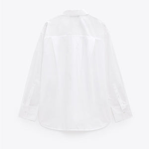 ZARA ザラポケット シャツ - LIMITED EDITIONコットンホワイトレディース8844649