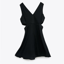 画像をギャラリービューアに読み込む, ZARA ザラカットアウト ワンピースポリエステルブラックレディース2242578