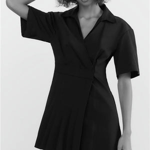 ZARA ザラストレッチ ポプリン ワンピースストレッチ ポプリン ワンピースブラックレディース7385108