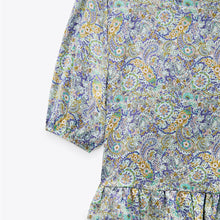 画像をギャラリービューアに読み込む, ZARA ザラプリント柄サテンワンピースマルチカラーレディース0387056