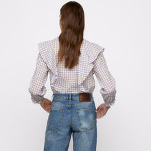 画像をギャラリービューアに読み込む, ZARA ザラテクスチャー フリルシャツエクリュレディース5216051