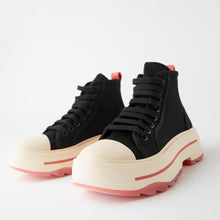 画像をギャラリービューアに読み込む, ZARA ザラ チャンキーソールレースアップハイカットスニーカー 3403510