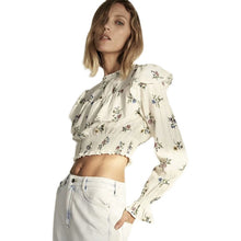画像をギャラリービューアに読み込む, ZARA ザラプリント フリルブラウスマルチカラーレディース5351227