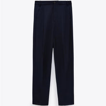 画像をギャラリービューアに読み込む, ZARA ザラハイウエストパンツポリエステルブラックレディース9929032