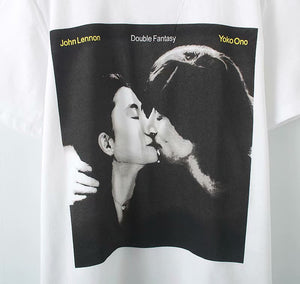 ZARA ザラLOVE YOKO ONO JOHN LENNON Ｔシャツコットンホワイトレディース4644353