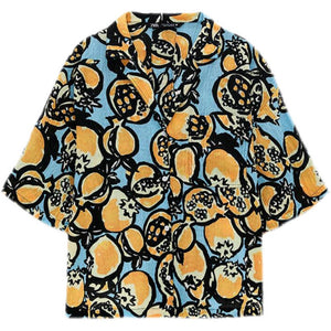 ZARA ザラテクスチャー入り生地プリント柄シャツポリエステル単一レディース2561631