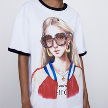 画像をギャラリービューアに読み込む, ZARA ザラガールプリントTシャツコットンホワイトレディース5644107