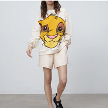 画像をギャラリービューアに読み込む, ZARA ザラベビーシンバ DISNEY スウェットシャツホワイトレディースメンズ5580100