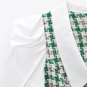 ZARA ザラテクスチャー ジャンプスーツ  エクリュグリーンレディース2809173