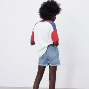 ZARA ザラミッキーマウス ディズニー Tシャツレッドレディース1443102