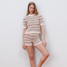 画像をギャラリービューアに読み込む, ZARA ザラストライプニットトップスコットンマルチカラーレディース3859030