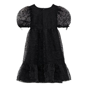 ZARA ザラオーガンザミニワンピースポリエステルブラックレディース2844513