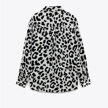 画像をギャラリービューアに読み込む, ZARA ザラサテン地シャツポリエステルホワイトブラックレディース2535308