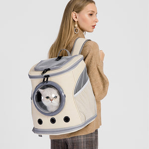 猫犬兼用 ペット用キャリーバッグ 宇宙船カプセル型ペットバックパック