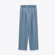 画像をギャラリービューアに読み込む, ZARA ザラワイドパンツポリエステル空色レディース2761047