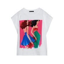 画像をギャラリービューアに読み込む, ZARA ザラガールズプリントTシャツコットンフクシアレディース5644111