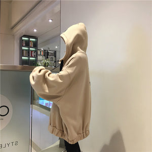 22%OFF あったかバックロゴパーカー裏起毛 オーバーサイズ  秋冬