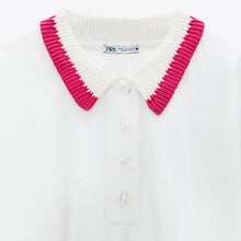 画像をギャラリービューアに読み込む, ZARA ザラコントラストＴシャツ ホワイトレディース1930043