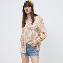 画像をギャラリービューアに読み込む, ZARA ザラアニマルプリント シャツミディアムエクリュレディース9878078
