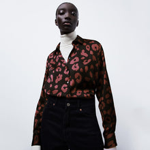 画像をギャラリービューアに読み込む, ZARA ザラアニマル柄オーバーサイズシャツマルチカラーレディース8140/288
