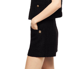 画像をギャラリービューアに読み込む, ZARA ザラボタン テクスチャー バミューダパンツ ポリエステルブラックレディース2247679