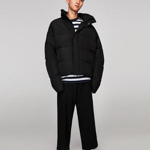 ZARA  ダウンジャケット パフジャケットブラック 4604311
