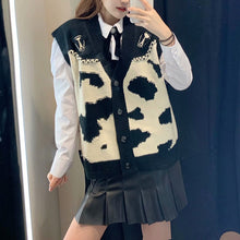画像をギャラリービューアに読み込む, ZARA ザラ カウプリントニットベスト ファッション レデイース ブラック 0021004