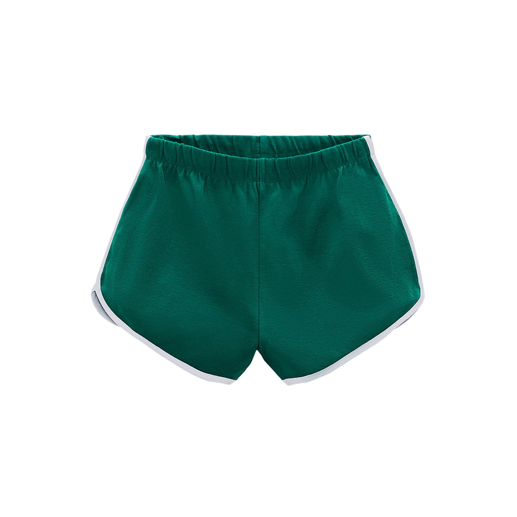 ZARA ザラコントラストトリム ショートパンツコットングリーンレディース1660307