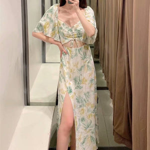 ZARA ザラ カットアウトプリントワンピース レデイース マルチカラー 2676665