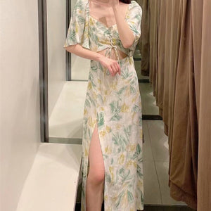 ZARA ザラ カットアウトプリントワンピース レデイース マルチカラー 2676665