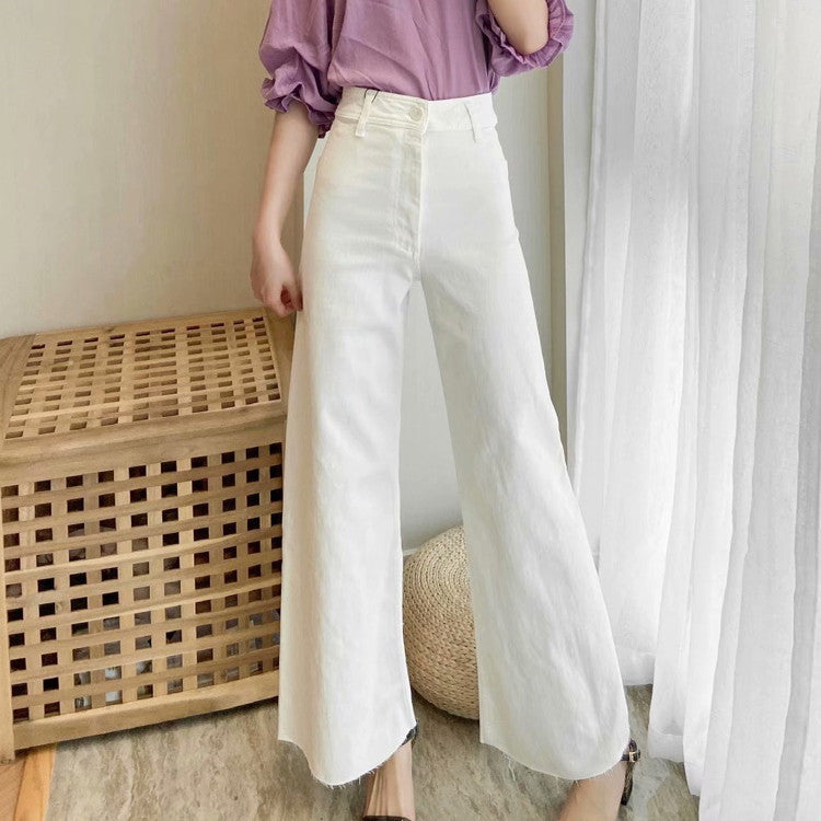 ZARA ザラ生エッジハイウエストワイドレッグパンツ レデイース 2色 8246050