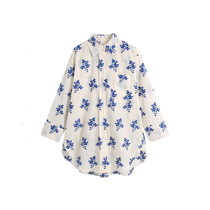 ZARA ザラ 新しい刺繡シャツ 夏 レデイース 4786260