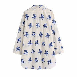 ZARA ザラ 新しい刺繡シャツ 夏 レデイース 4786260