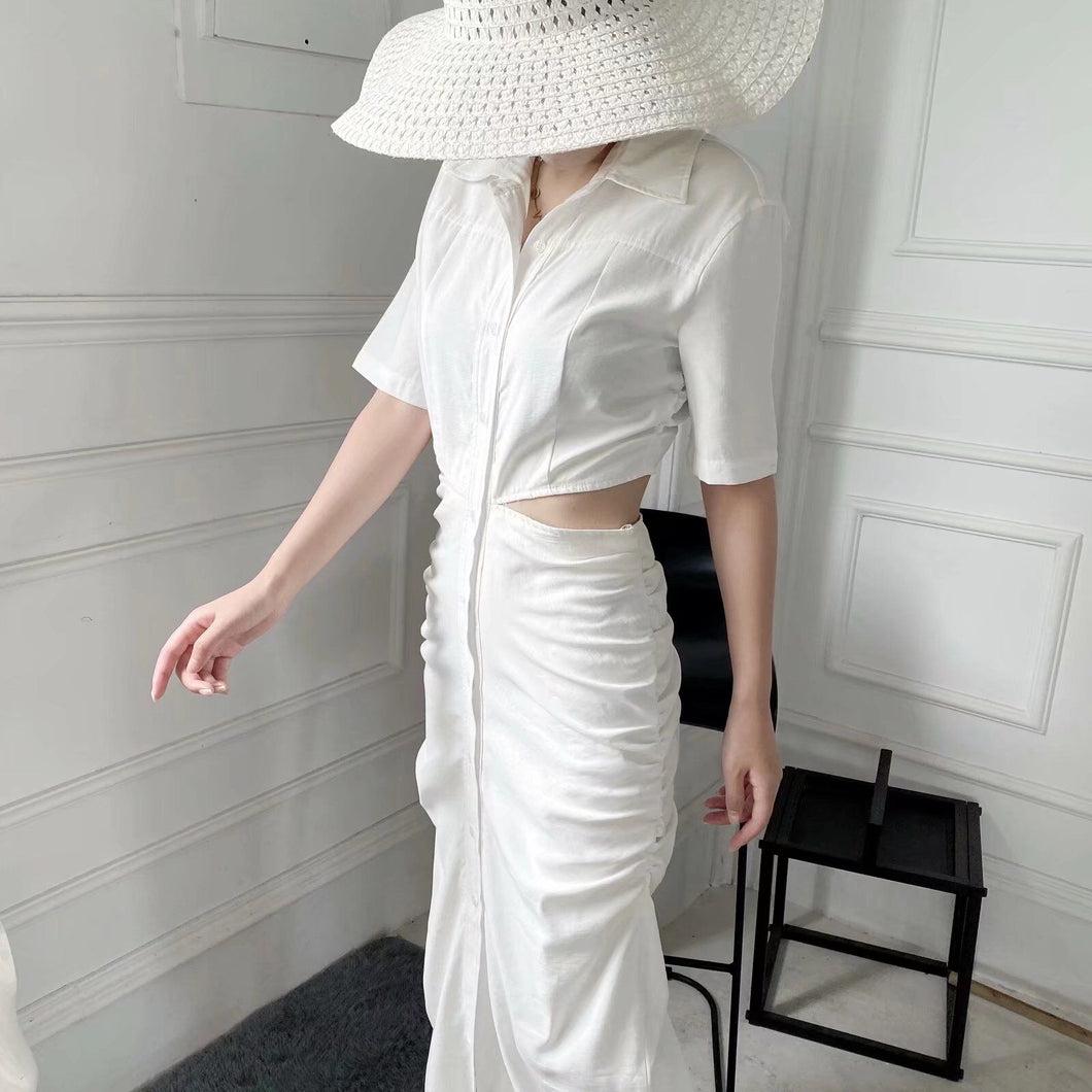 ZARA ザラ カットアウトラペルドレ スレデイース 4色 7694312