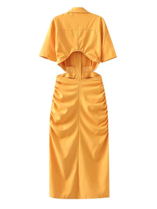 ZARA ザラ カットアウトラペルドレ スレデイース 4色 7694312