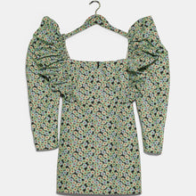 画像をギャラリービューアに読み込む, ZARA ザラ デイジープリント肩をすくめるバックレスドレス レデイース マルチカラー8342109