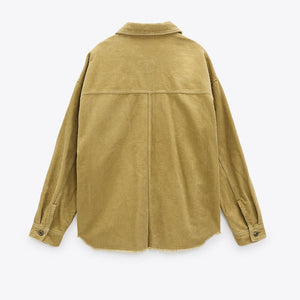 ZARA ザラ コーデュロイシャツジャケット レデイース  8372024