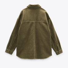 画像をギャラリービューアに読み込む, ZARA ザラ コーデュロイシャツジャケット レデイース  8372024