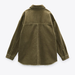 ZARA ザラ コーデュロイシャツジャケット レデイース  8372024